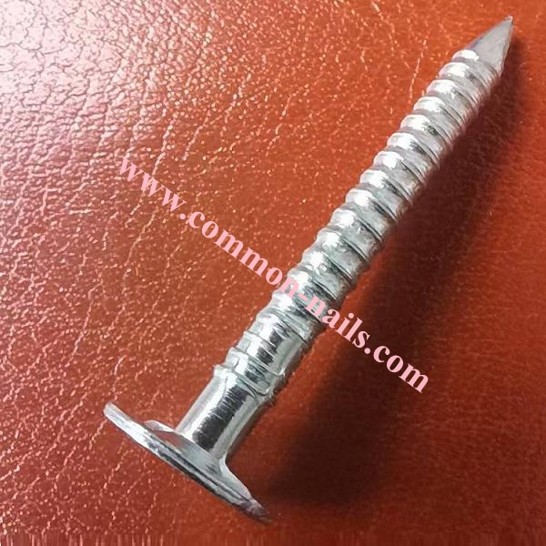 Large flat head annular ring shank roofing nails manufacturer.3.0mm x 30mm