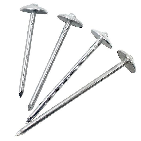 1-3/4 inch umbrella head roofing nails smooth shank factory