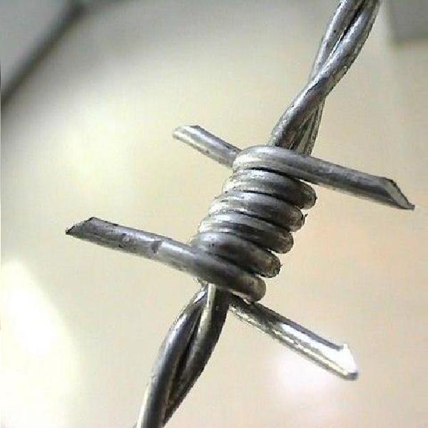 high tensile farm barbed wire double twist 4 points 5" space 14gauge