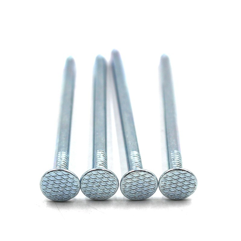 china galvanized common nails checkered head 8d 
