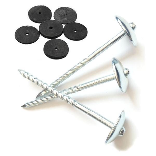 China umbrella head roofing nails with washer 18x36