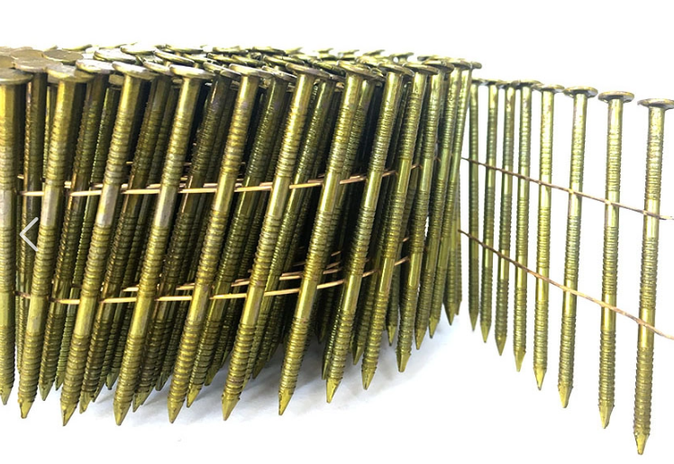 China 2" RING SHANK COIL NAILS manufacturer