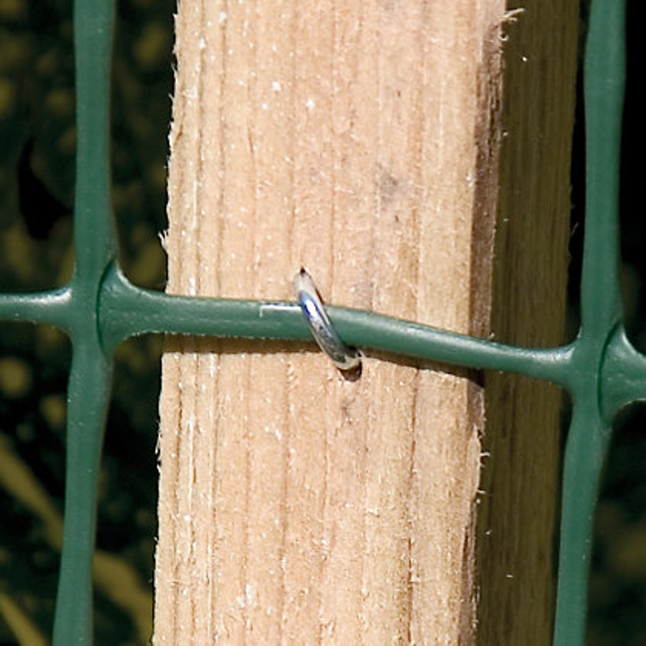 Staples for hold up fence