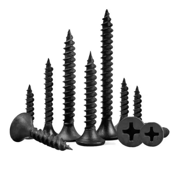 Drywall screw has two type: Fine thread drywall screw and Coarse thread drywall screw. the drywall screw length usually from 13mm to 152mm, the thickness usually 3.5mm, 3.9mm, 4.2mm and 4.8mm. The drywall screw surface can be black phosphated,gray phosphated and zinc plated. The package can be small colour box+master carton,also can be bulk carton or lose bag package