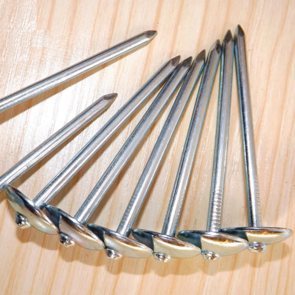 9g smooth shank umbrella head roofing nails