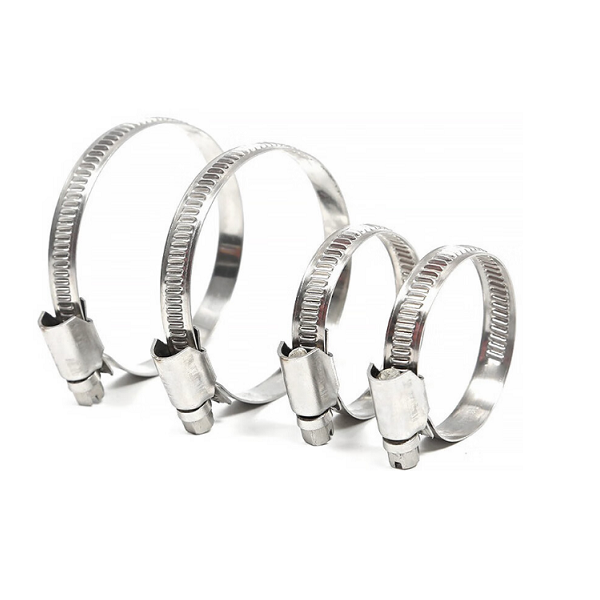 Throat clamps (rubber hose clips) refer to widely used fasteners for various water, oil, gas, dust, etc. in automobiles, tractors, forklifts, locomotives, ships, mines, petroleum, chemical, pharmaceutical, agricultural and other industries. They are ideal for connecting fasteners. Also known as clamps or American style throat clamps. Throat clamps are relatively small and of very little value, but their function is enormous.